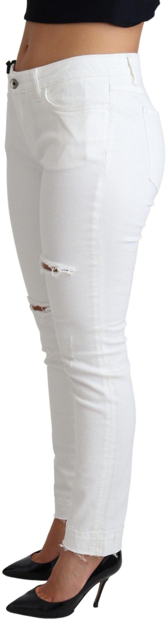 26FW 돌체앤가바나 데님 팬츠 49453823295774 WHITE - DOLCE & GABBANA
