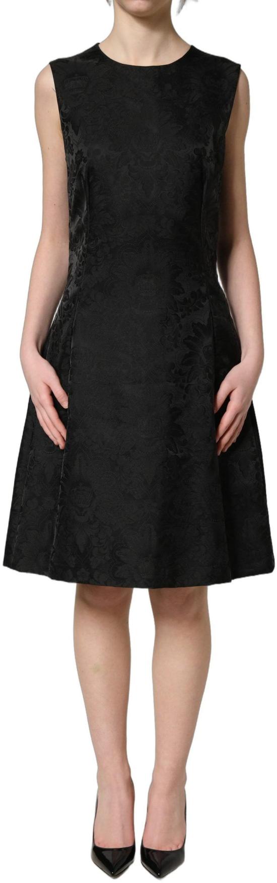 26FW 돌체앤가바나 롱 원피스 10090245095710 BLACK - DOLCE & GABBANA