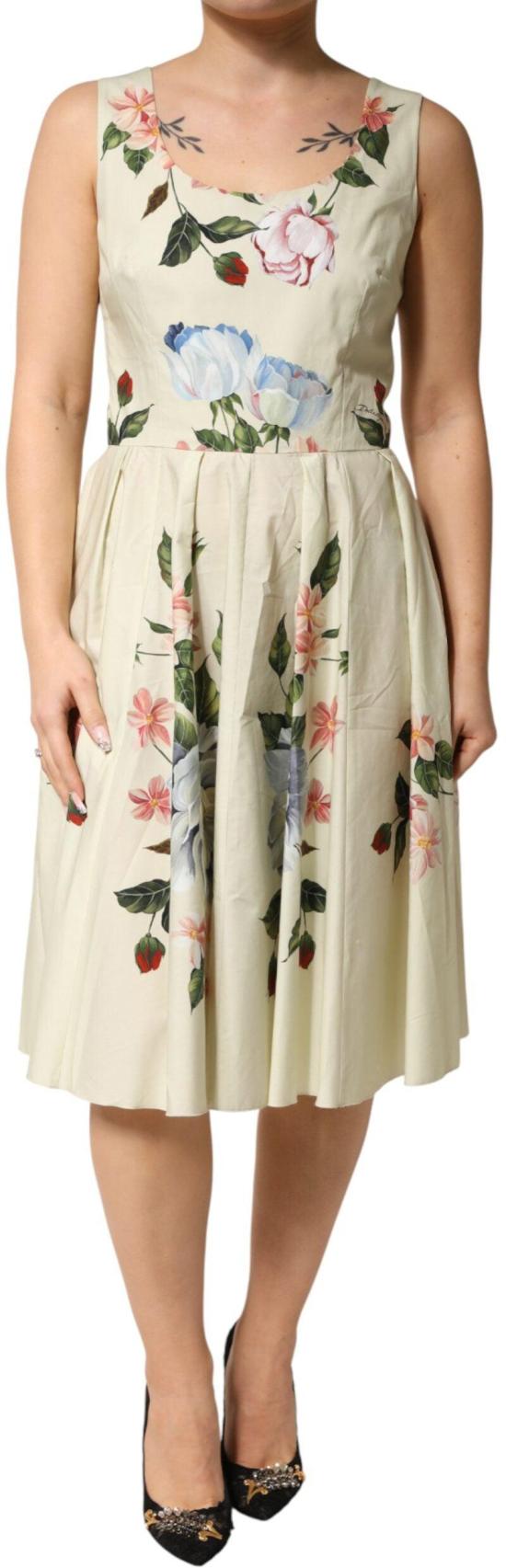 26FW 돌체앤가바나 미디 원피스 9950777770270 BEIGE - DOLCE & GABBANA