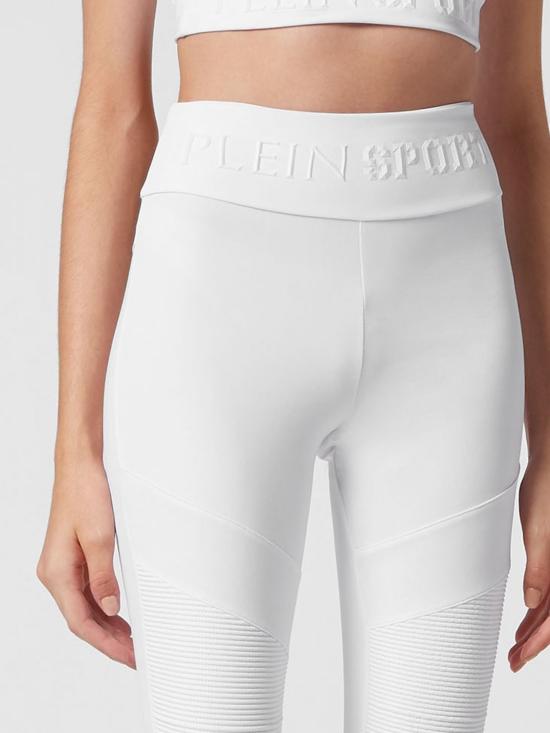26SS 플레인스포츠 레깅스 SACCWJT1677STE003N 01 White - PLEIN SPORT