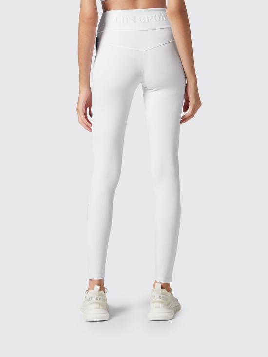 26SS 플레인스포츠 레깅스 SACCWJT1677STE003N 01 White - PLEIN SPORT