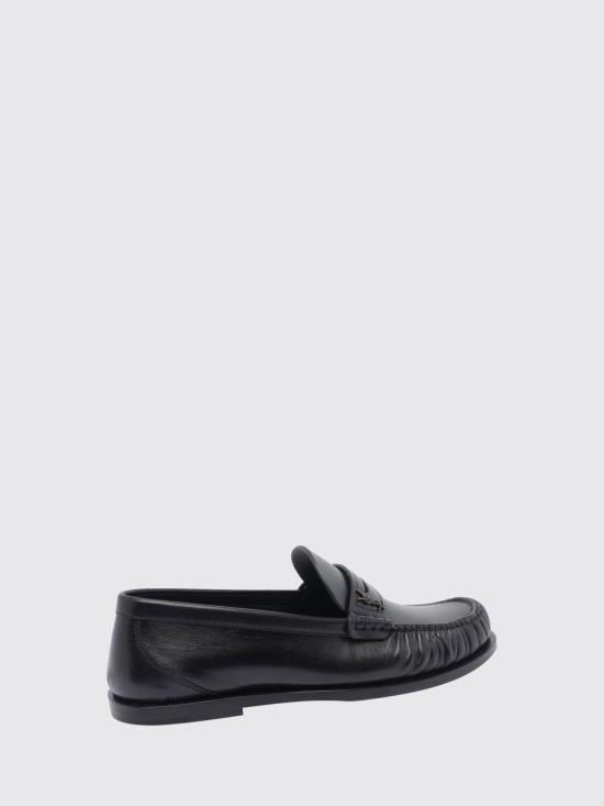26FW 생로랑 모노그램 레더로퍼 820648AAELH 1000 Black - SAINT LAURENT