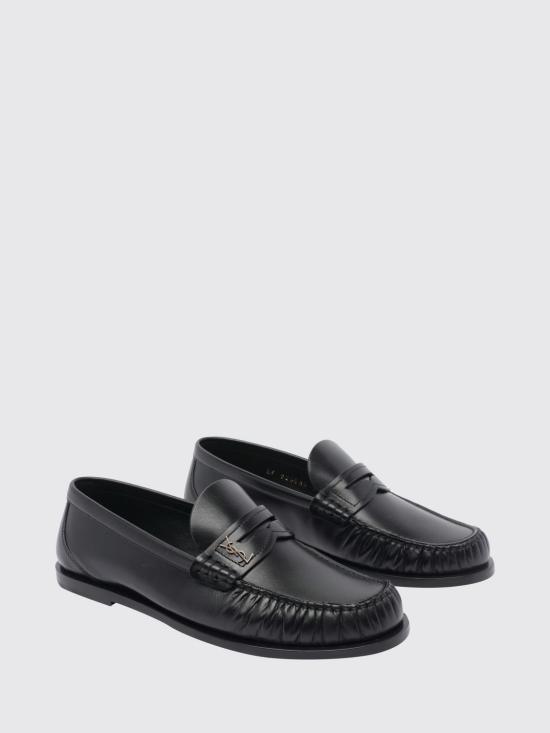 26FW 생로랑 모노그램 레더로퍼 820648AAELH 1000 Black - SAINT LAURENT