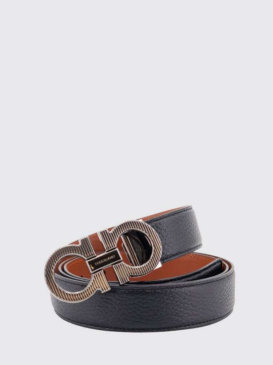 26FW 살바토레 페라가모 벨트 670574 786347 NERONEWCOGNAC Black - SALVATORE FERRAGAMO