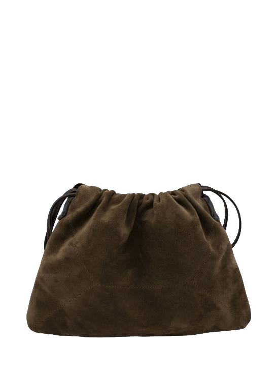 26FW 브루넬로 쿠치넬리 스웨이드 BC 듀오 파우치 백 MBDLD2808P C9773 Camel
