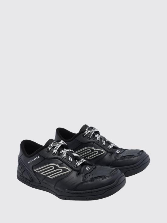 26FW 발렌시아가 햄튼스 미디움 원 아웃 스니커즈 841765WCURB 1000 Black - BALENCIAGA