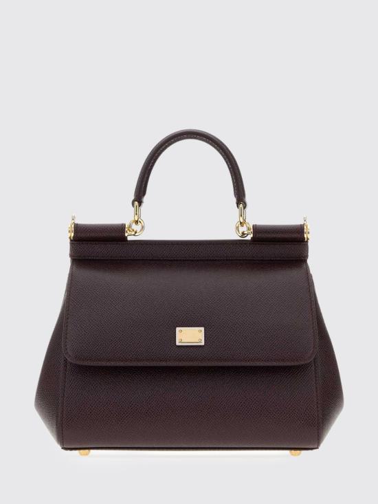 26FW 돌체앤가바나 라지 시실리 핸드백 BB6002B1001 8M073 Wine