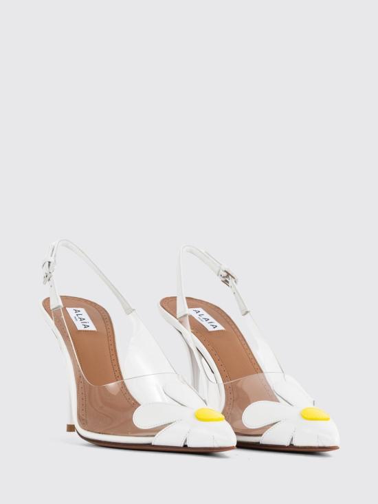 26FW 알라이아 힐/펌프스 AA3G2019O022 B32 Yellow - ALAIA