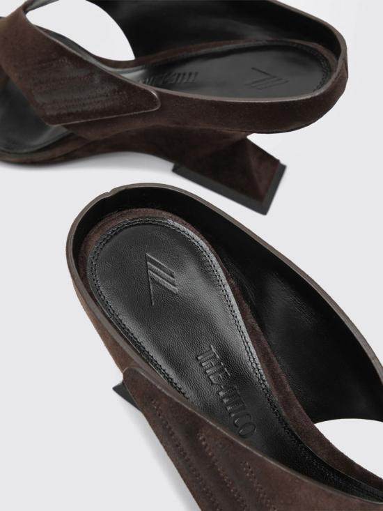 26FW 디 아티코 뮬/슬리퍼 261WSH00920LBT007AA 204 Brown - THE ATTICO