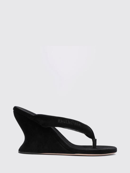 26FW 발렌시아가 가에타 웨지 텅 876727WCDQ0 1000 Black