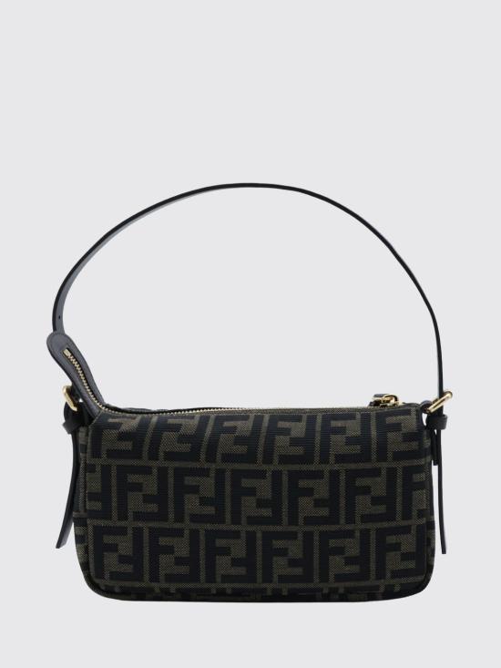 26FW 펜디 FF 자카드 지퍼 탑 스몰 숄더백 FF 자카드 지퍼 탑 스몰 숄더백 8BS123B17A F14YN Tobacco - FENDI