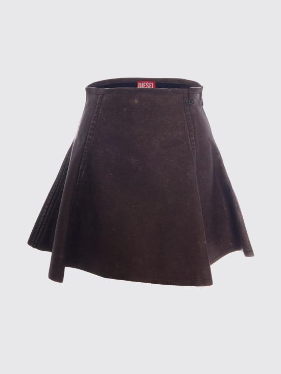 26FW 디젤 숏 스커트 A240700WEBJ 7BB Brown - DIESEL
