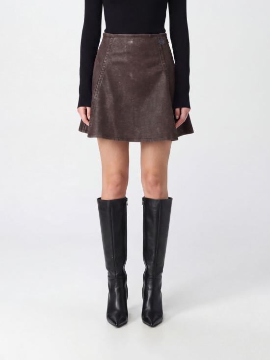 26FW 디젤 숏 스커트 A240700WEBJ 7BB Brown
