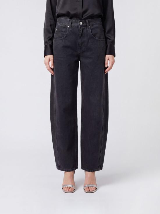 26FW 이자벨마랑 오리안 페이디드 데님 배럴 진 PA0584FAD1H04I 02FK Black
