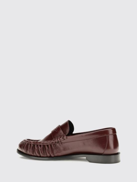 26FW 생로랑 빈티지 보르도 소프트 가죽 로퍼 A001MMAAFGB 6629 Burgundy - SAINT LAURENT