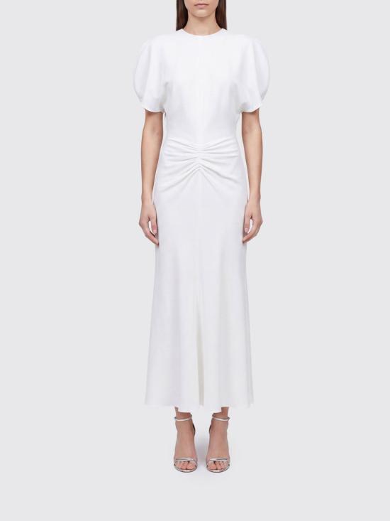 26FW 빅토리아 베컴 롱 원피스 1226WDR005227A IVORY White