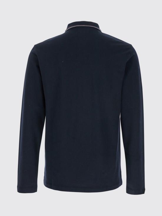 26FW 엠포리오 아르마니 로고 긴소매 폴로 티셔츠 8N1FB51JPT Z0920 Blue - EMPORIO ARMANI