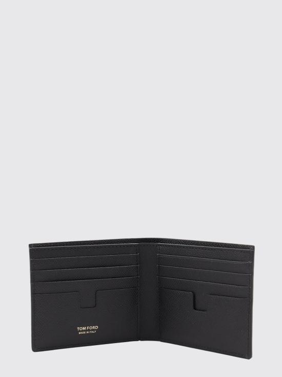 26FW 톰포드 스몰 그레인 레더 반지갑 YM228LCL081G NAA Black