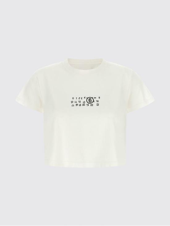 26FW MM6 메종마르지엘라 반팔 티셔츠 S52GC0369M20258 101 White - MM6 MAISON MARGIELA