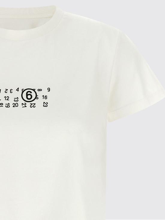 26FW MM6 메종마르지엘라 반팔 티셔츠 S52GC0369M20258 101 White - MM6 MAISON MARGIELA