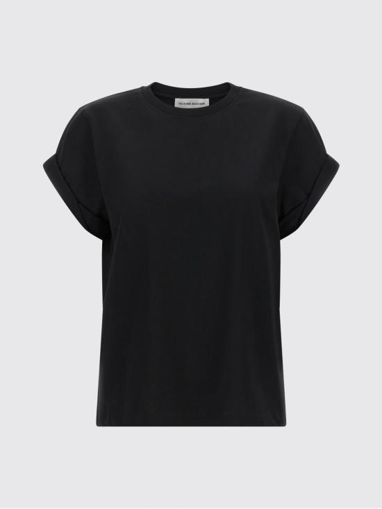 26FW 빅토리아 베컴 반팔 티셔츠 1226JTS007471A 1 Black - VICTORIA BECKHAM