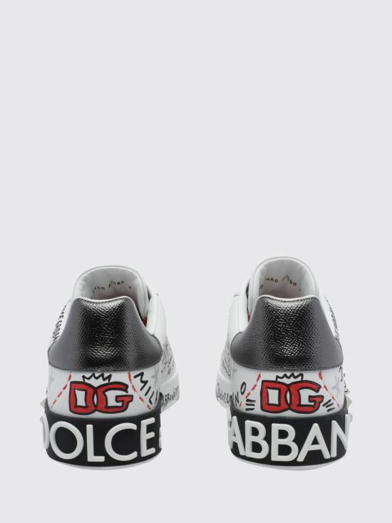 26FW 돌체앤가바나 포르토피노 카프스킨 스니커즈 CS2466A0986 HS6GJ White 1 - DOLCE & GABBANA