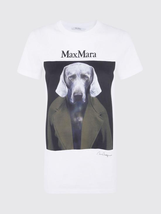26FW 막스마라 반팔 티셔츠 2621946071600 010 White - MAX MARA