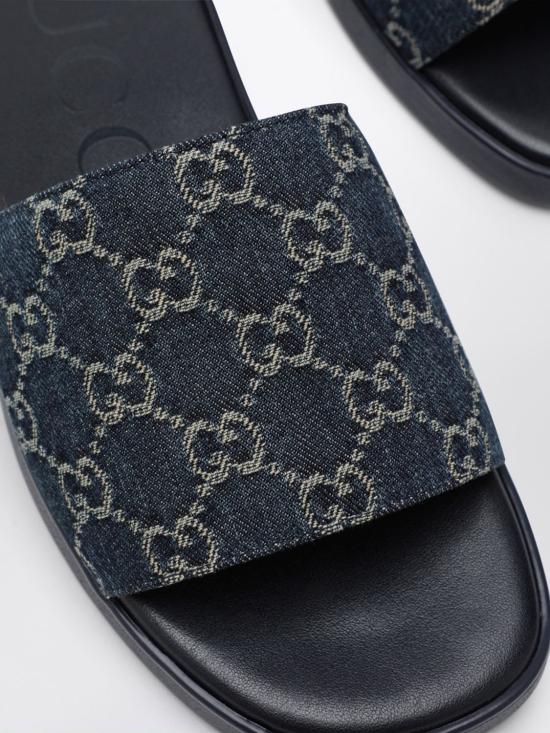 26FW 구찌 슬라이드 샌들 슬리퍼 슬라이드 샌들 슬리퍼 871685FAF4Y 4740 Blue - GUCCI