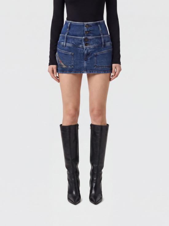 26FW 디젤 데님 스커트 A23281007EU 01 Denim