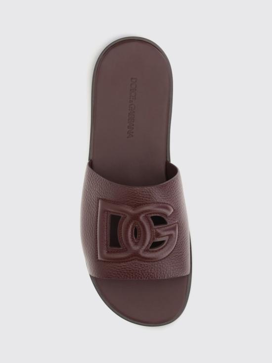 26FW 돌체앤가바나 뮬/슬리퍼 A80397A8N82 80308 Burgundy - DOLCE & GABBANA