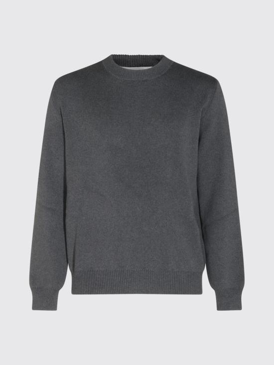 26FW 골든구스 로고 코튼 라운드넥 스웨터 GMP00841P00066260304 Grey - GOLDEN GOOSE