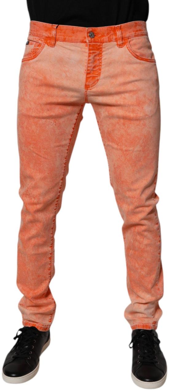 26FW 돌체앤가바나 데님 팬츠 9752970002718 ORANGE - DOLCE & GABBANA