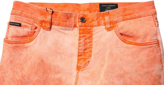 26FW 돌체앤가바나 데님 팬츠 9752970002718 ORANGE - DOLCE & GABBANA