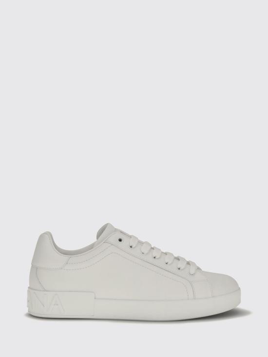 26FW 돌체앤가바나 카프스킨 포르토피노 스니커즈 CS1772A1065 80001 White