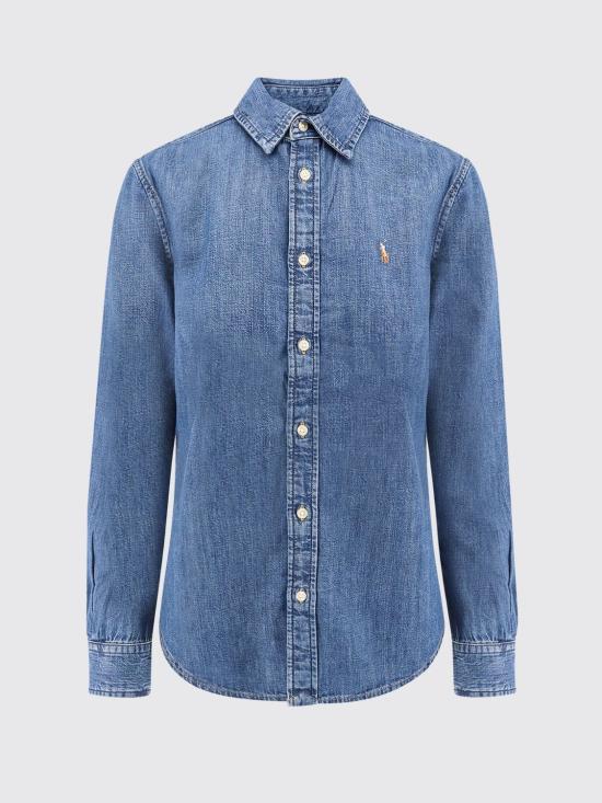 26FW 폴로 랄프로렌 클래식 플리스 후드 집업 710548539 001 Denim - POLO RALPH LAUREN