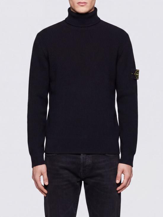 26FW 스톤 아일랜드 풀 립 RWS 울 터틀넥 점퍼 5100052S00C2 V0029 Black
