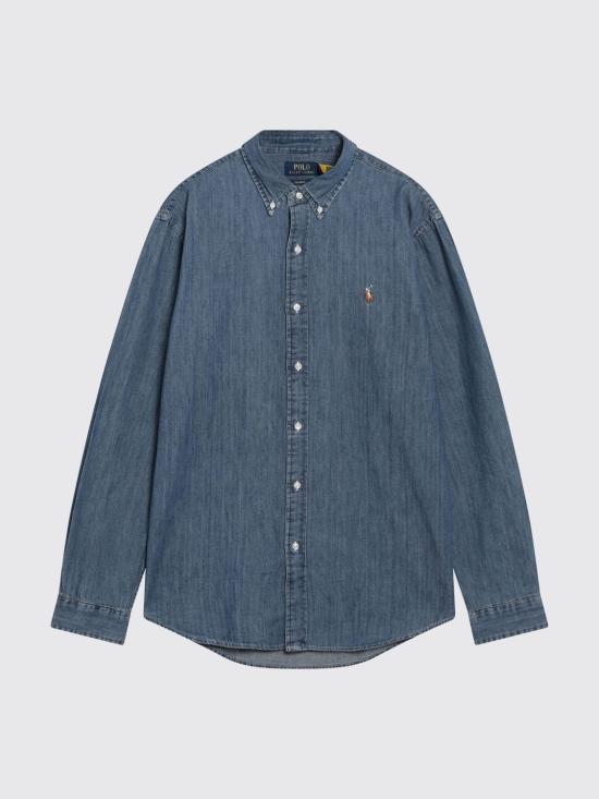 26FW 폴로 랄프로렌 포니로고 자수 데님 셔츠 710792043 001 Denim - POLO RALPH LAUREN