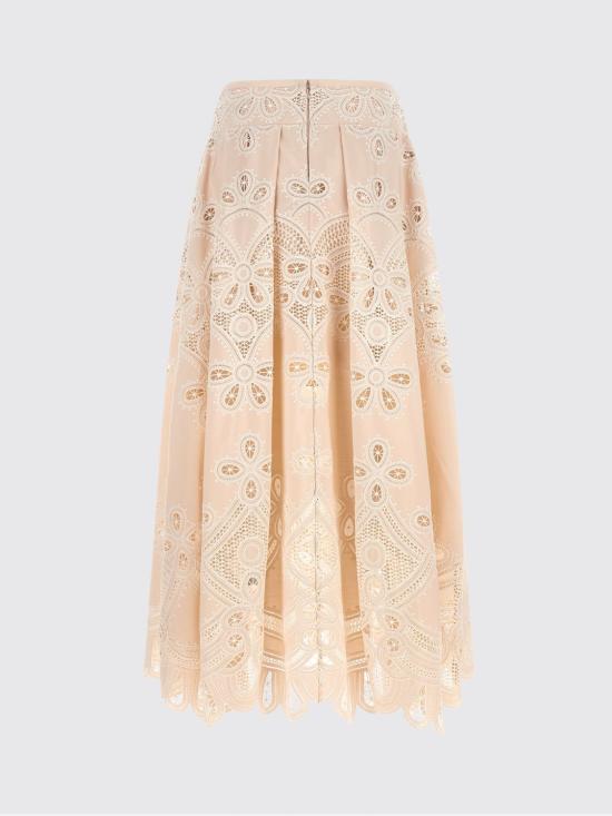 26FW 엘리 사브 롱 스커트 SK360NP26COE16 CREAM White - ELIE SAAB