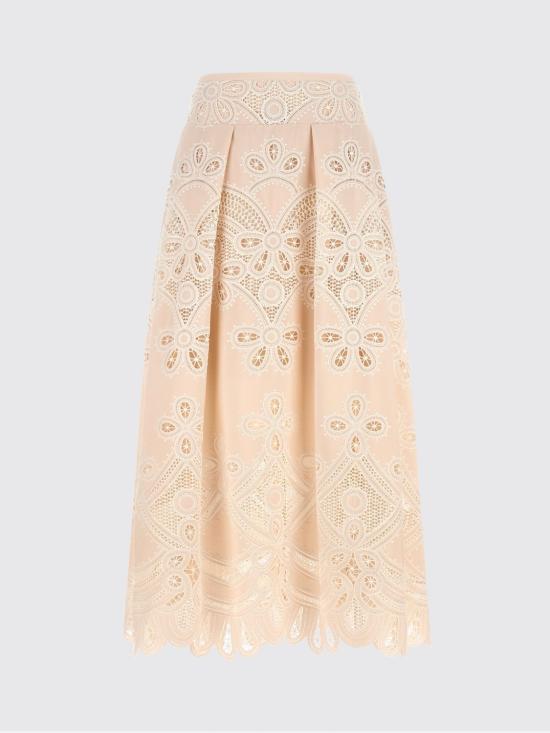 26FW 엘리 사브 롱 스커트 SK360NP26COE16 CREAM White - ELIE SAAB