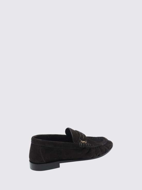 26FW 생로랑 레 로퍼 카산드라 스웨이드 페니 로퍼 8189082W5AA 6023 Brown - SAINT LAURENT