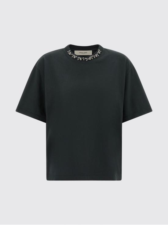 26FW 골든구스 반팔 티셔츠 GWP01874P00189790456 Black - GOLDEN GOOSE
