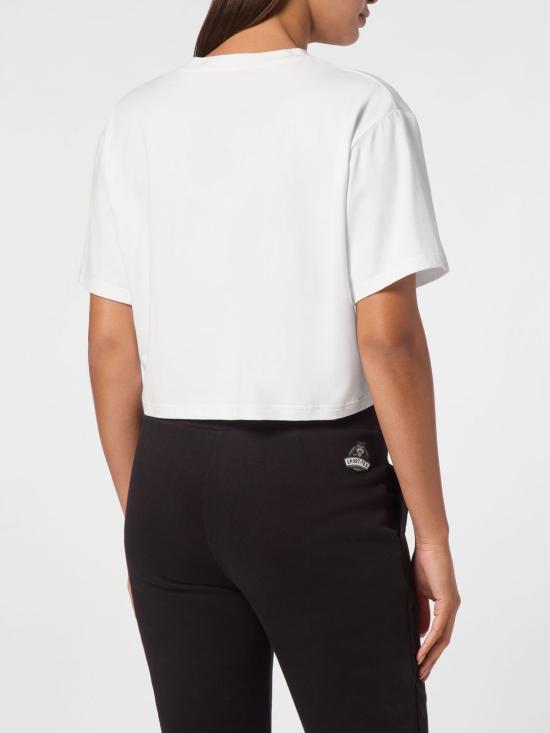 26SS 플레인스포츠 반팔 티셔츠 AADCWTK3544SJY001N 01 White - PLEIN SPORT