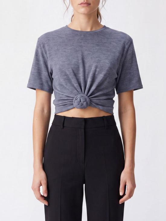 26FW 마그다뷰트림 반팔 티셔츠 349726 Grey