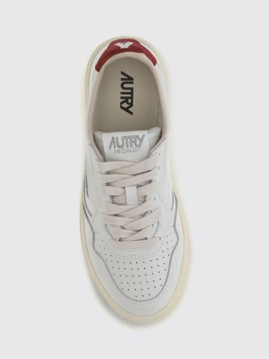 26FW 오트리 메달리스트 로우 레더 스니커즈 AULW BJ01 Bianco 3 - AUTRY