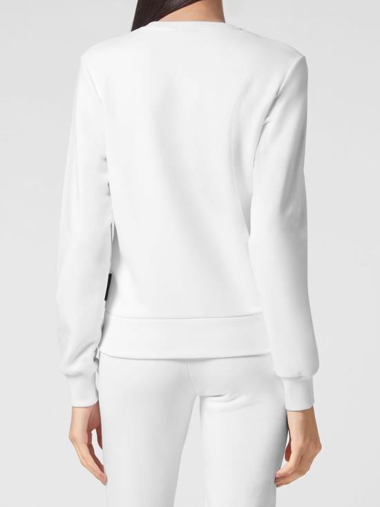 26SS 플레인스포츠 스웨터 SACCWJO0831SJO001N 01 White - PLEIN SPORT