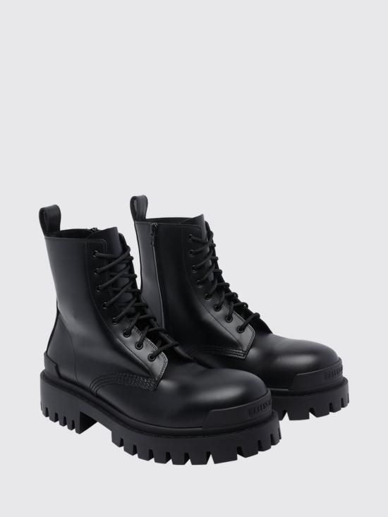 26FW 발렌시아가 스트라이크 집 레더 부츠 844967WA960 1000 Black - BALENCIAGA