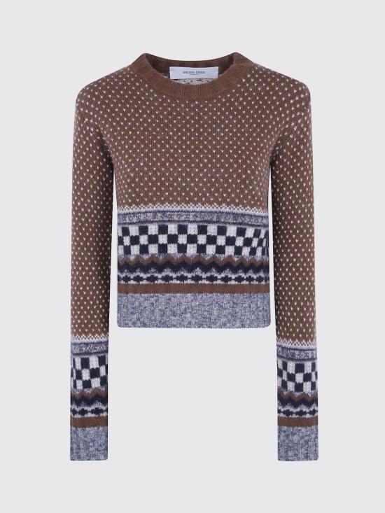 26FW 골든구스 스웨터 GWP01165P00267555718 Brown - GOLDEN GOOSE