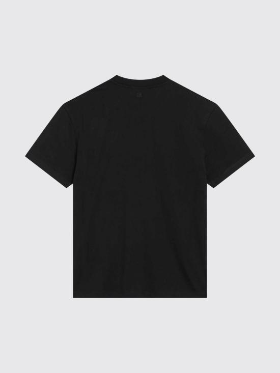 26FW 아미 스몰 하트 로고 티셔츠 BFUTS035724 001 Black - AMI