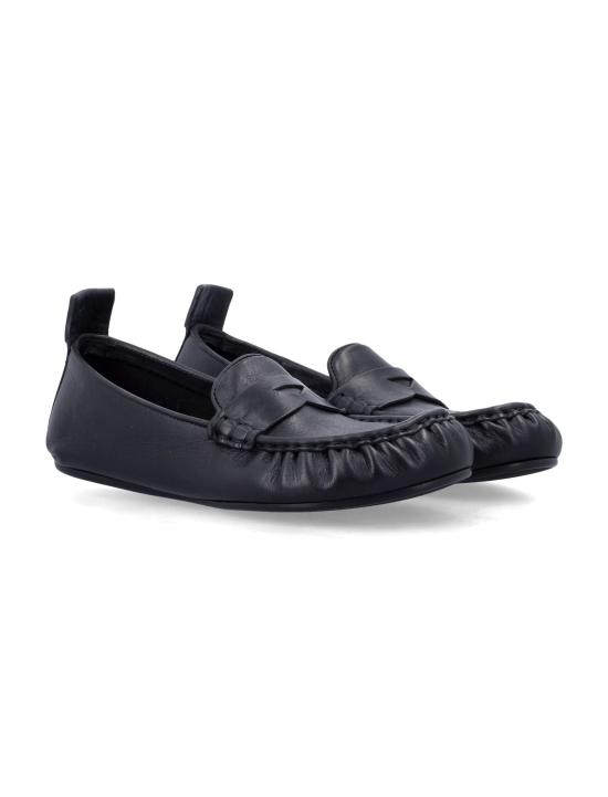 26FW 아크네 스튜디오 레더 페니 로퍼 AD0853 900 BLACK DOM - ACNE STUDIOS