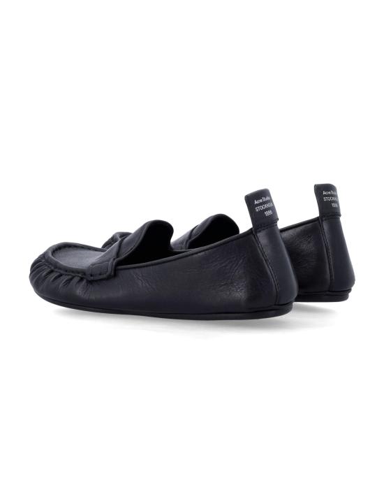 26FW 아크네 스튜디오 레더 페니 로퍼 AD0853 900 BLACK DOM - ACNE STUDIOS